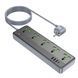 Мережевий подовжувач BOROFONE BAC4A Lord 5 position socket(1C3A)(EU) Black (6941991111488) [802782], фото 6