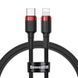 Кабель Baseus Cafule Cable Type-C to iP PD 20W 1m Red+Black (CATLKLF-91) [802568], фото 1