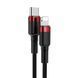 Кабель Baseus Cafule Cable Type-C to iP PD 20W 1m Red+Black (CATLKLF-91) [802568], фото 3