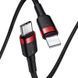 Кабель Baseus Cafule Cable Type-C to iP PD 20W 1m Red+Black (CATLKLF-91) [802568], фото 4