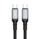 Кабель XO USB Type-C - USB Type-C (M/M), 5А, 240W, 2 м, Black (NB-Q264B-CC.black) [604383], фото 4