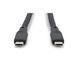 Кабель DIGITUS USB-C заряджання/синхронізації, USB 4.0 Gen 2, 20G, 240W, 8K, силіконовий, 2м, чорний (AK-300344-020-S) [108606], фото 4