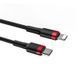 Кабель Baseus Cafule Cable Type-C to iP PD 20W 1m Red+Black (CATLKLF-91) [802568], фото 5