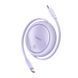 Кабель Baseus Free2Draw Mini Retractable Charging Cable Type-C to Type-C 100W 1m Nebula Purple (P10364500511-00) [802518], фото 3