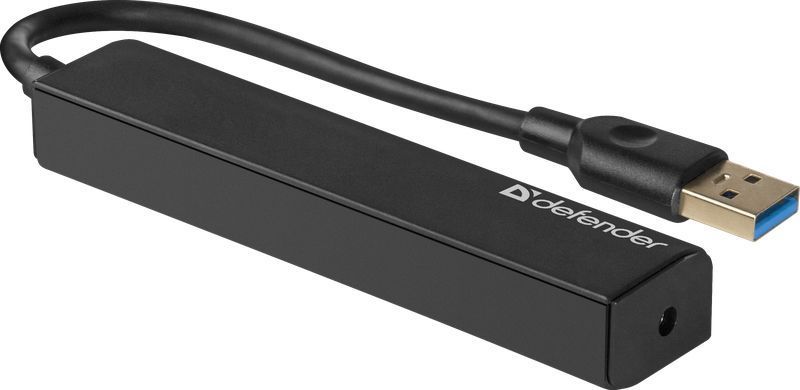 Хаб USB 3.0 -> 4xUSB 3.0 Black Defender (83204) [402583]