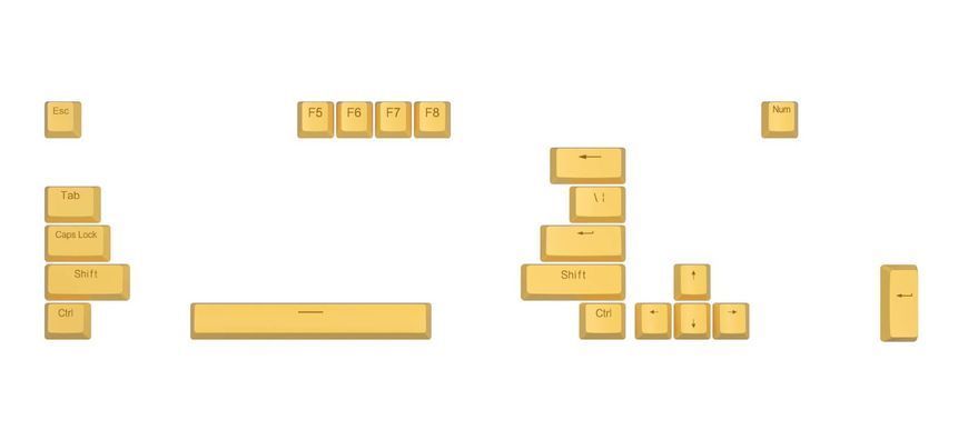 Клавіатура Aula Mechanical F3032 Black, 21 Yellow Keys KRGD Red (6948391204673) [605974]