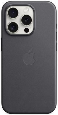 Чохол-накладка Apple FineWoven Case with MagSafe для Apple iPhone 15 Pro Black (MT4H3) [601929]