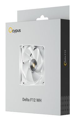 Корпусний вентилятор 120MM DELTA F12 WH OCYPUS (DELTA-F12-WH1NM00X-GL) [502909]