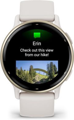 Смарт-годинник Garmin Vivoactive 5 Cream Gold Aluminum Bezel with Ivory Case and Silicone Band (010-02862-5B) [616755]