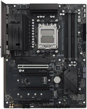 Материнcька плата ASUS B850 MAX GAMING WIFI sAM5 B850 4xDDR5 M.2 HDMI DP ATX (90MB1PR0-M0EAY0) [114413]