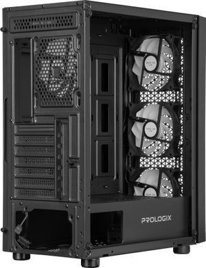 Корпус Prologix (Glower GM-07RBA Black) [619615]