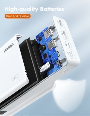 Універсальна мобільна батарея Romoss Sense8+ 30000mAh White (PHP30-401-02) [618727]