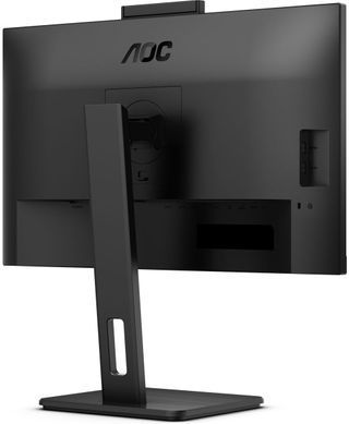 Монітор TFT 27" AOC, QHD, IPS, 75Hz, 2xHDMI, DP, USB-hub, webcam, HAS, Pivot, колонки, чорний (Q27P3QW) [405348]