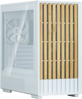 Корпус Zalman P10 Namu без БЖ, 1xUSB3.0, 1xUSBType-C, 2x120мм, 1x120мм ARGB, VGA 340мм, LCS ready, TG Side Panel, mATX, білий (P10NAMUWHITE) [111332]