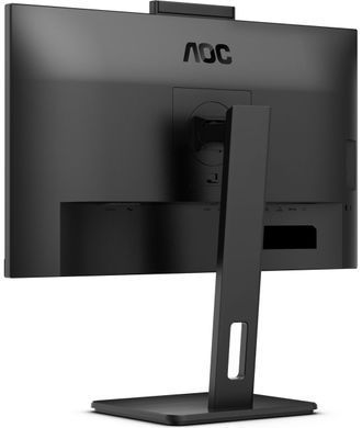 Монітор TFT 27" AOC, QHD, IPS, 75Hz, 2xHDMI, DP, USB-hub, webcam, HAS, Pivot, колонки, чорний (Q27P3QW) [405348]