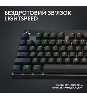 Клавiатура бездротова Logitech G PRO X TKL Lightspeed Black Tactile (920-012136) [611524]