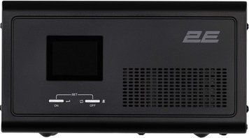 Інвертор 2E HI1600, 1600W, 24V - 230V, LCD, AVR, 2xSchuko + DC output (2E-HI1600) [103022]