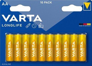 Батарейка Varta Longlife лужна AA блістер, 10 шт (04106101461) [113345]