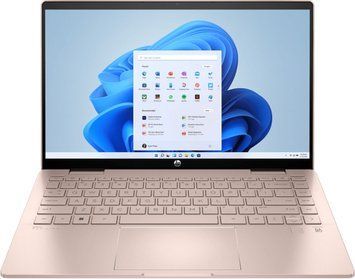Ноутбук HP Pavilionx360 14-ek2014ua 14"FHD IPS Ts,300n/Core5-120U(5.0)/16Gb/SSD512Gb/IntlGr/DOS/Золотисто-р. (A0NB7EA) [400096]