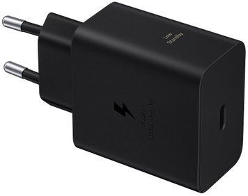 Зарядний пристрій мережевий Samsung 60Вт USB-С PD PPS, чорний (EP-T6010NBEGWW) [113488]