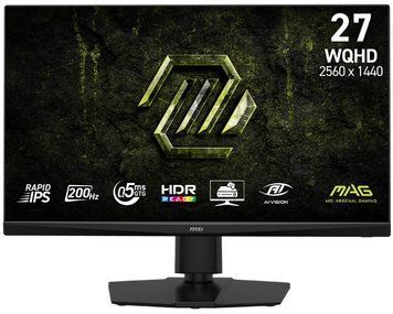 Монітор MSI 27" MAG 272QPF-E20 2xHDMI, DP, Audio, IPS, 2560x1440, 200Hz, 0.5ms, sRGB 127%, AdaptiveSync, Pivot, HDR400 (9S6-3CF7CA-001) [113231]