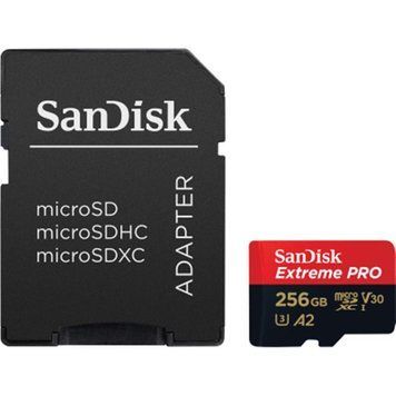 Карта пам`ятi MicroSDXC 256GB UHS-I U3 R200/W140MB/s SanDisk Extreme Pro V30 + SD-адаптер (SDSQXCD-256G-GN6MA) [606980]