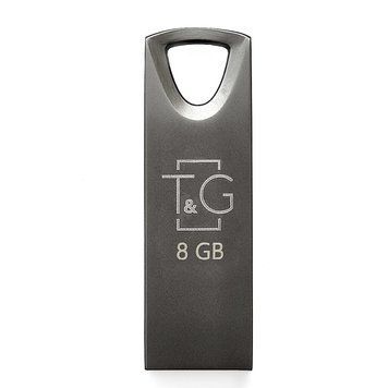 Флеш-накопичувач USB 8GB T&G 117 Metal Series Black (TG117BK-8G) [607176]