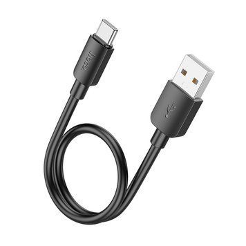 Кабель HOCO X96 Hyper 27W charging data cable Type-C (L=0.25M) Black (6942007609401) [805365]