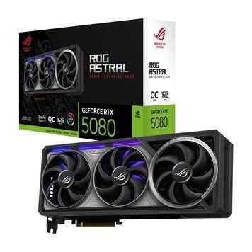 Відеокарта GF RTX 5080 16GB GDDR7 ROG Astral Gaming OC Asus (ROG-ASTRAL-RTX5080-O16G-GAMING) [607469]