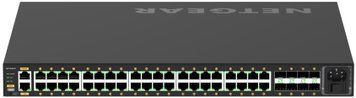Комутатор NETGEAR M4250-40G8F-PoE+ (GSM4248P) 40x1GE PoE+(480W), 8xSFP, AV Line керований L2 (GSM4248P-100EUS) [15186]