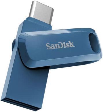 Накопичувач SanDisk 128GB USB 3.1 Type-A + Type-C Ultra Dual Drive Go Синій (SDDDC3-128G-G46NB) [109022]