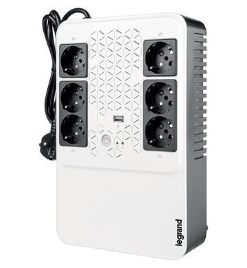 Джерело безперебійного живлення Legrand Keor Multiplug, 800VA/480W, USB, 6хSchuko, USB (310082) [102893]