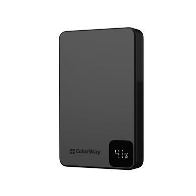 Універсальна мобільна батарея ColorWay 15W MagSafe 10000mAh Black (CW-PB100LPA1BK-WPDD) [617923]