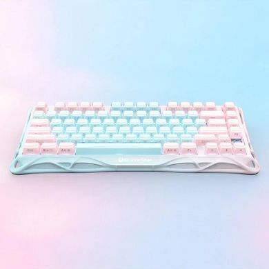 Клавіатура механічна GravaStar Mercury K1 Lite 80keys, GravaStar x BSUN Grey, BT/WL/USB, Aurora Mist (GSK1LITE_PM_MINT) [114482]