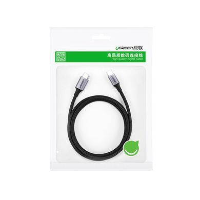 Кабель USB 3.1 Type-C M-M, 1 м, 100W （10Gbps）Чорний, US355 UGREEN (80150) [402384]
