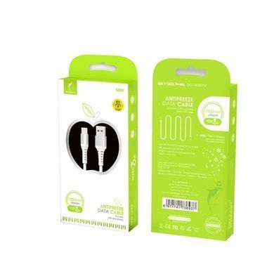 Кабель SkyDolphin S05V TPE Frost Line USB - micro USB (M/M), 1 м, White (USB-000552) [603859]