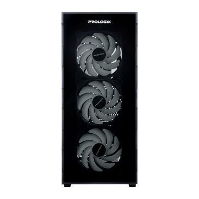 Корпус Prologix E114 Tempered Glass Black (E114 Black) [608699]