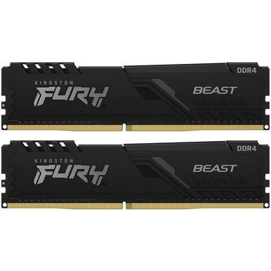 Модуль пам`ятi DDR4 2x16GB/3200 Kingston Fury Beast Black (KF432C16BBK2/32) [606170]