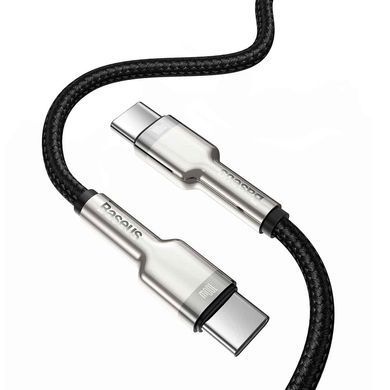 Кабель Baseus Cafule Series Metal Data Cable Type-C to Type-C 100W 1m Black (CATJK-C01) [802520]
