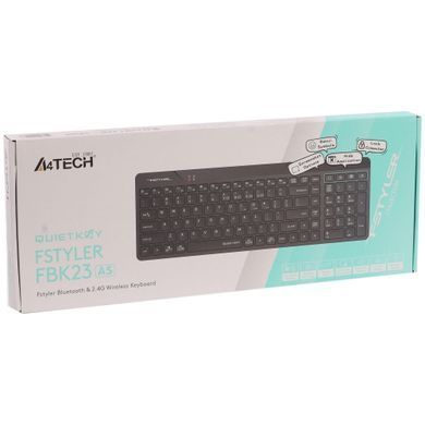 Клавіатура бездротова A4Tech FBK23 AS Black (FBK23 AS (Black)) [606102]