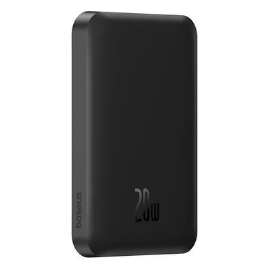 Зовнішній акумулятор Baseus Magnetic Mini Wireless Fast Charge Power Bank 5000mAh 20W Cluster Black（With Simple Series Charging Cable Type-C to Type-C (P10022107113-00) [805572]