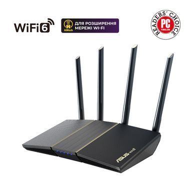 Маршрутизатор ASUS RT-AX57 AX3000, 4xGE LAN, 1xGE WAN, MESH (90IG06Z0-MO3C00) [104579]