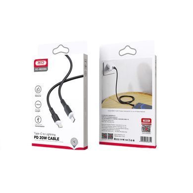 Кабель XO NB208A USB Type-C - Lightning, (M/M), 20W 1 м Black (6920680826810) [604410]