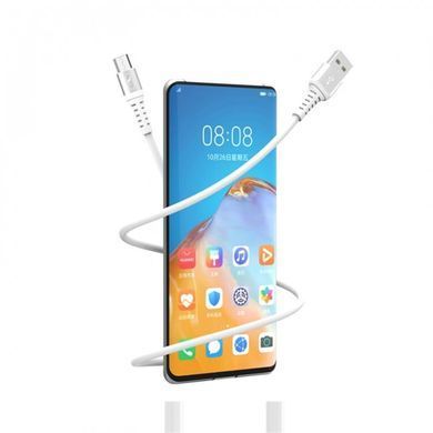 Кабель SkyDolphin S05V TPE Frost Line USB - micro USB (M/M), 1 м, White (USB-000552) [603859]