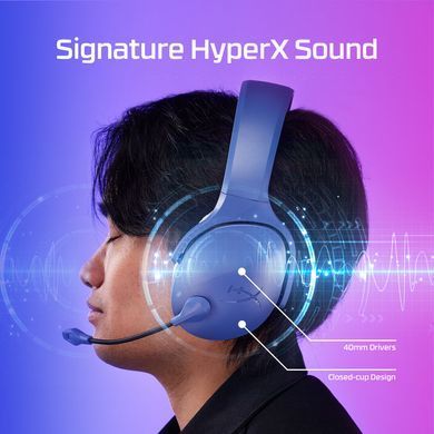 Гарнітура ігрова HyperX Cloud Jet, WL/USB-A/USB-C, чорний (AJ0T1AA) [17520]