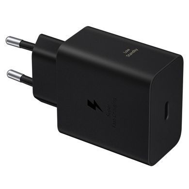 Зарядний пристрій мережевий Samsung 60Вт USB-С PD PPS, чорний (EP-T6010NBEGWW) [113488]
