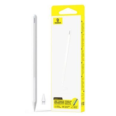 Стилус Baseus Smooth Writing PS3 Pro 360&deg; Touch Operation Wired Charging Stylus Moon White (With Type-C*1 Cable and Tip*1) (B0004A01) [806514]