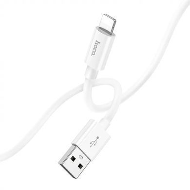 Кабель HOCO X87 Magic silicone charging data cable for iP White (6931474783202) [802371]