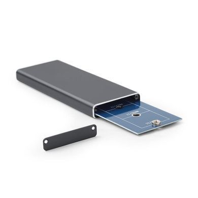 Зовнішня кишеня Gembird для підключення SSD M.2, USB 3.0, алюміній, Black (EE2280-U3C-01) [607021]
