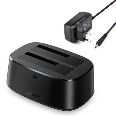 Док-станція UGREEN CM198 USB 3.0 to SATA Dual-Bay Hard Drive Duplicator/Cloner EU (UGR-50857) [803345]